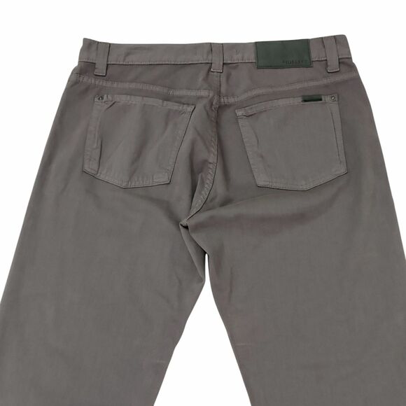 Fidelity Denim Pants Mens 33x35 Gray Flat Front Straight Leg Twill Stretch - Picture 6 of 12